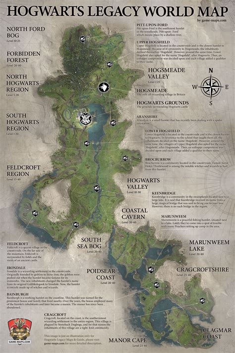 hogwarts legacy map size|Hogwarts Legacy Map Size Revealed